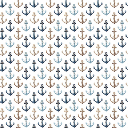 Saltwater Shores Collection Anchored In Paradise 12 x 12 Double-Sided Scrapbook Paper by SSC Designs - 15 Pack