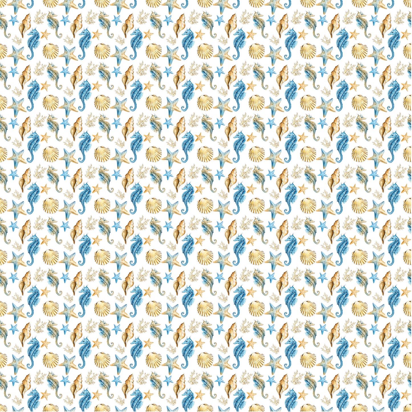 Frou Frou's Sun & Sand Collection Conch You Hear Me? 12 x 12 Double-Sided Scrapbook Paper - 15 Pack