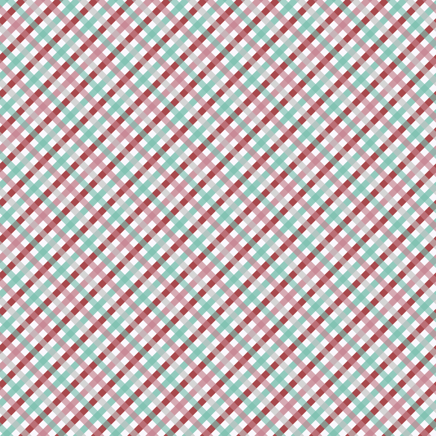 Snowflake Lane Collection Plenty of Plaid 12 x 12 Double-Sided Scrapbook Paper by SSC Designs - 15 Pack