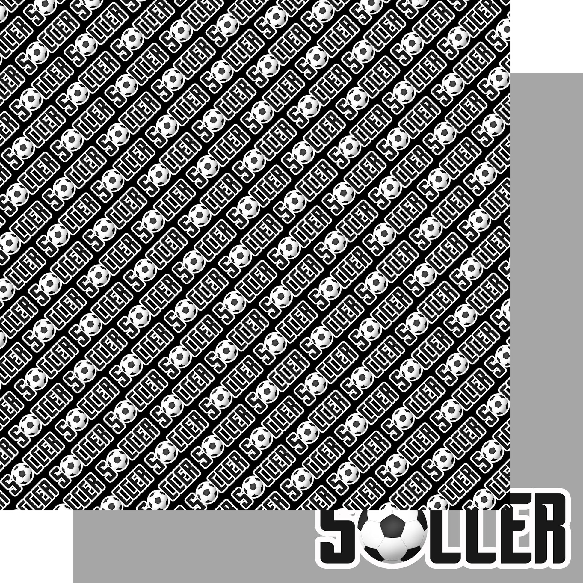 Soccer Season Collection Soccer Season 12 x 12 Double-Sided Scrapbook Paper by SSC Designs - 15 Pack