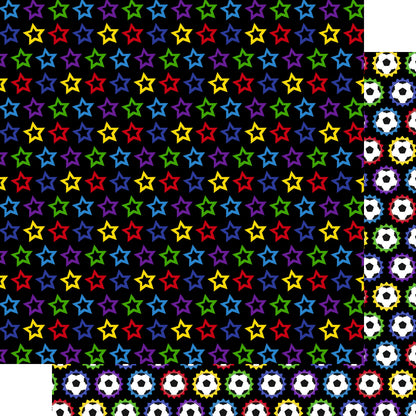 Soccer Season Collection Star Player 12 x 12 Double-Sided Scrapbook Paper by SSC Designs - 15 Pack