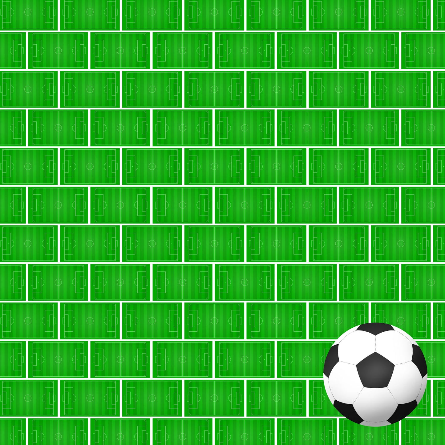 Soccer Season Collection Turf Time 12 x 12 Double-Sided Scrapbook Paper by SSC Designs - 15 Pack