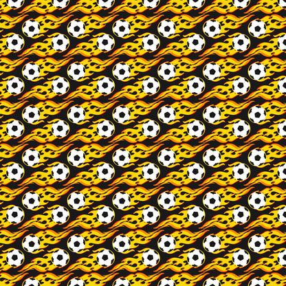 Soccer Season Collection Flaming Goals 12 x 12 Double-Sided Scrapbook Paper by SSC Designs - 15 Pack