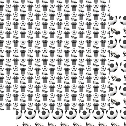 Soccer Season Collection Champion Circle 12 x 12 Double-Sided Scrapbook Paper by SSC Designs - 15 Pack