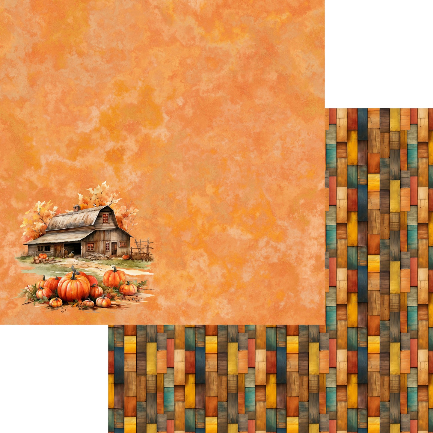 Fall Blessings 12 x 12 Scrapbook Paper & Embellishment Kit by SSC Designs - 3 Kits