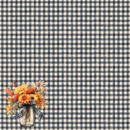 Fall Blessings Collection Beautiful Bouquet 12 x 12 Double-Sided Scrapbook Paper by SSC Designs - 15 Pack