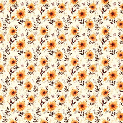 Fall Blessings Collection Sunflower Love 12 x 12 Double-Sided Scrapbook Paper by SSC Designs - 15 Pack