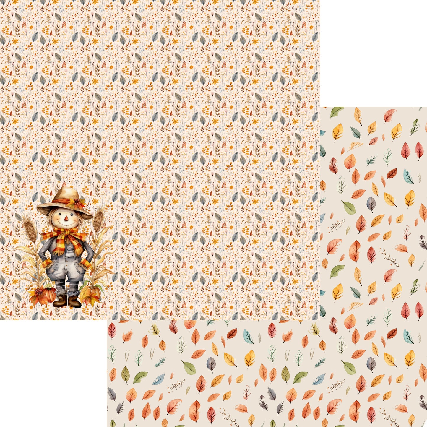 Fall Blessings 12 x 12 Scrapbook Paper & Embellishment Kit by SSC Designs - 3 Kits