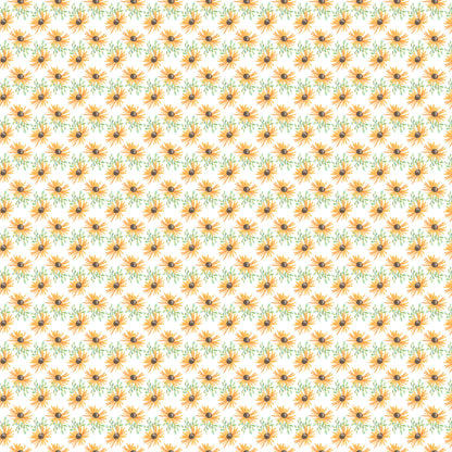 Fall Blessings Collection Sunflower Wheel 12 x 12 Double-Sided Scrapbook Paper by SSC Designs - 15 Pack