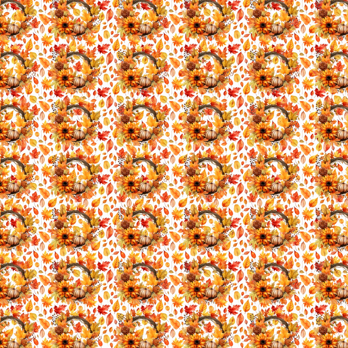 Fall Blessings Collection Pumpkins For Sale 12 x 12 Double-Sided Scrapbook Paper by SSC Designs - 15 Pack