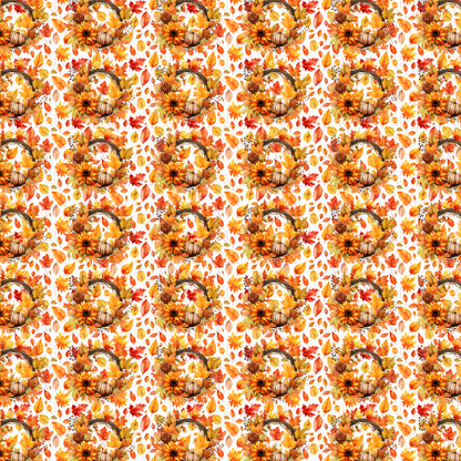 Fall Blessings Collection Pumpkins For Sale 12 x 12 Double-Sided Scrapbook Paper by SSC Designs - 15 Pack