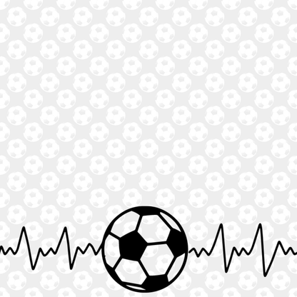 Sports Beat Collection Soccer Heartbeat 12 x 12 Double-Sided Scrapbook Paper by SSC Designs - 15 Pack