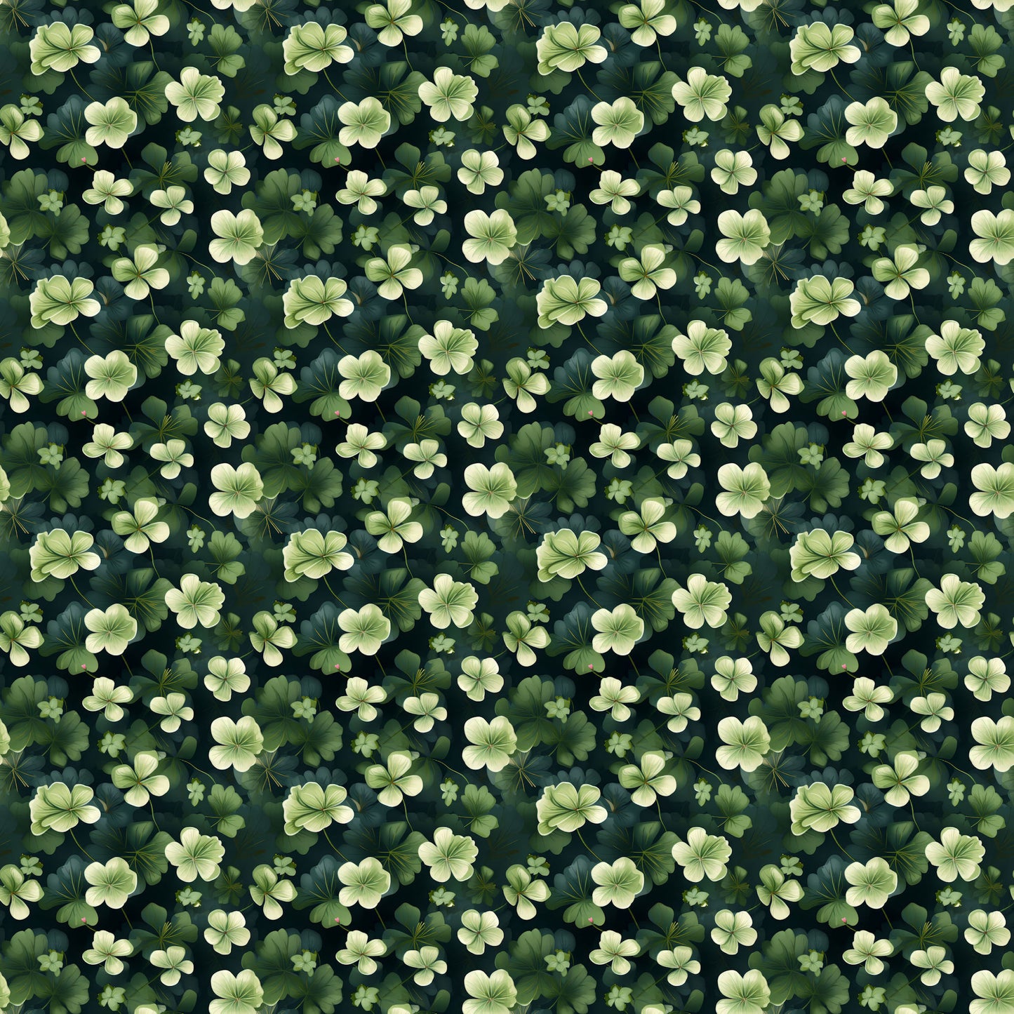 St. Patrick's Day Collection Shamrock Forest 12 x 12 Double-Sided Scrapbook Paper by SSC Designs - 15 Pack