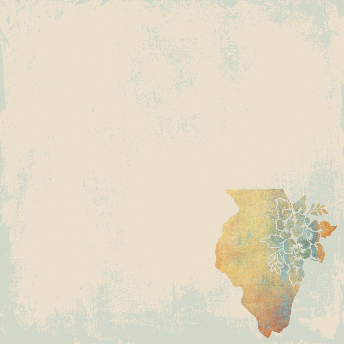 State Plates Collection Illinois 12 x 12 Double-Sided Scrapbook Paper by SSC Designs