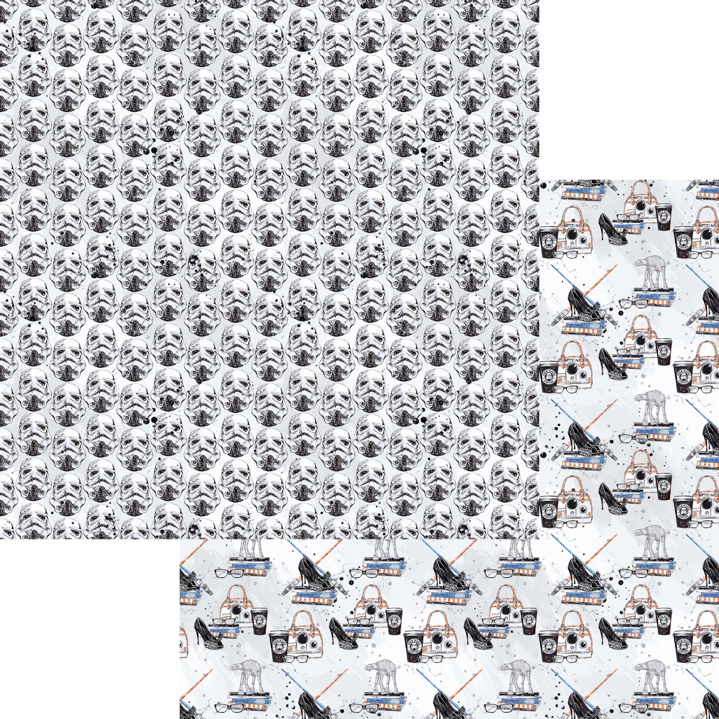 Space Wars Collection Trooper 12 x 12 Double-Sided Scrapbook Paper by SSC Designs - 15 Pack