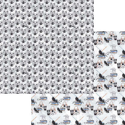 Space Wars Collection Trooper 12 x 12 Double-Sided Scrapbook Paper by SSC Designs - 15 Pack