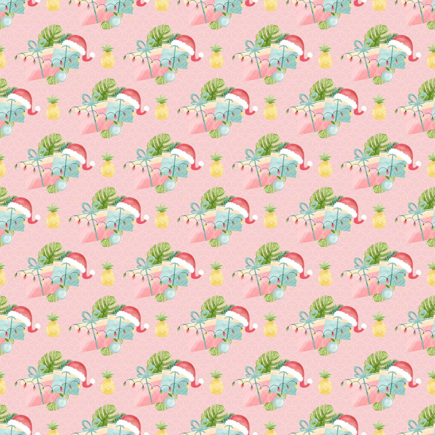 Flamingo Christmas Collection Pineapple Delight 12 x 12 Double-Sided Scrapbook Paper - 15 Pack