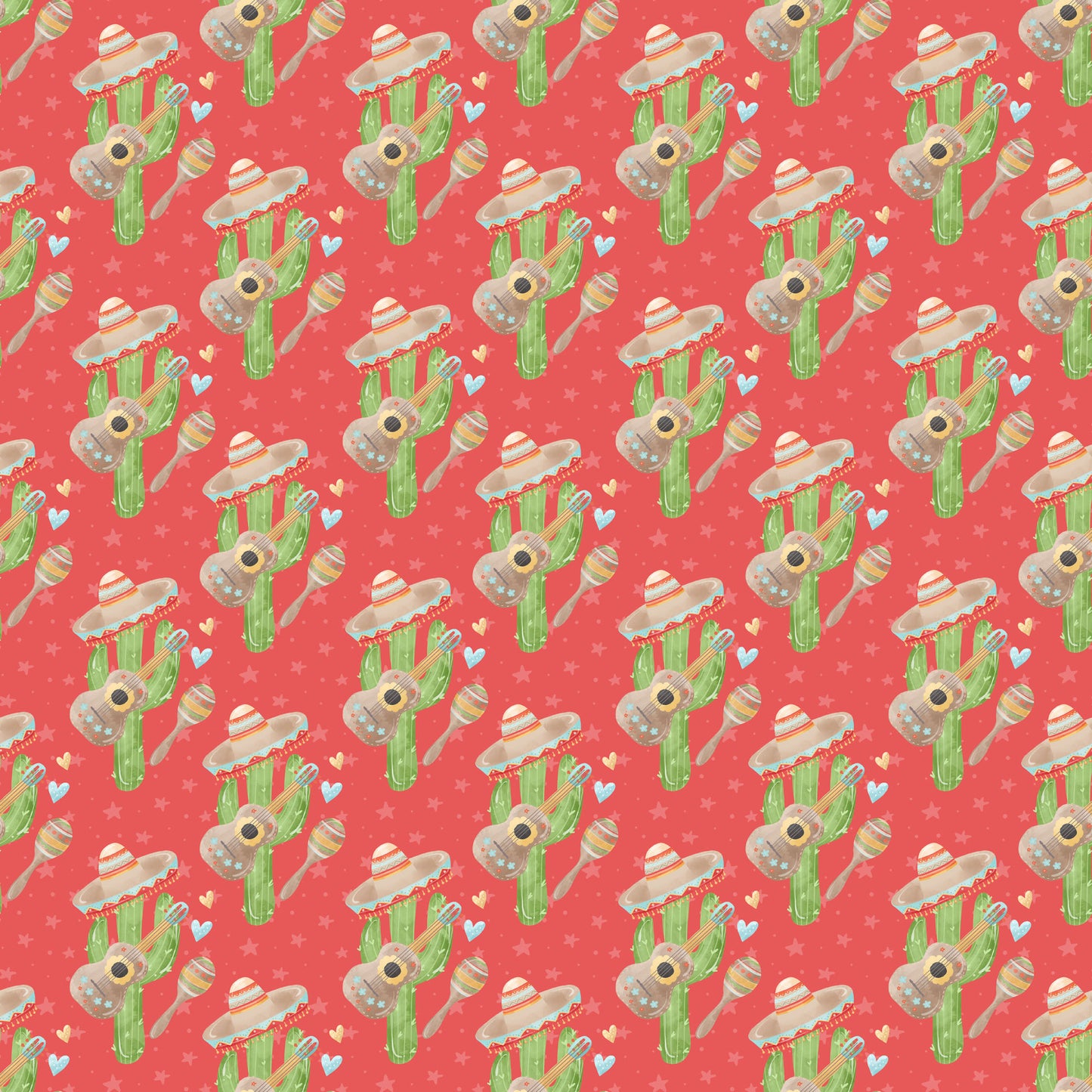 Fiesta Collection Cactus 12 x 12 Double-Sided Scrapbook Paper - 15 Pack