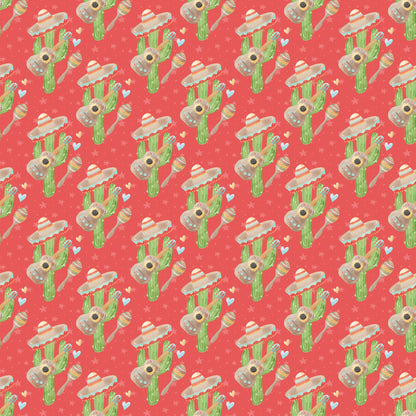 Fiesta Collection Cactus 12 x 12 Double-Sided Scrapbook Paper - 15 Pack