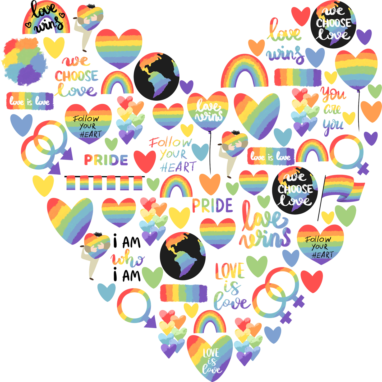 Love Wins Collection Love Wins 12 x 12 Double-Sided Scrapbook Paper - 15 Pack