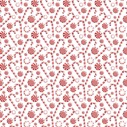 Peppermint Christmas Collection Merry Christmas 12 x 12 Double-Sided Scrapbook Paper - 15 Pack