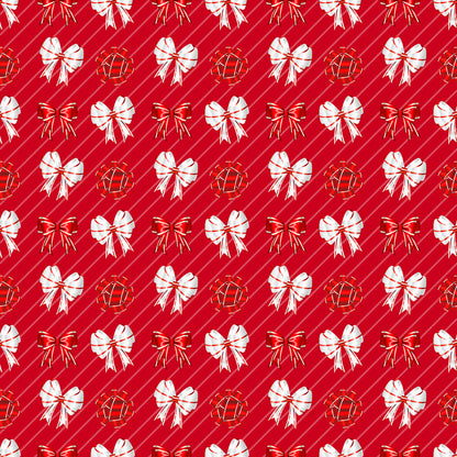 Peppermint Christmas Collection Snazzy Snowflakes 12 x 12 Double-Sided Scrapbook Paper - 15 Pack