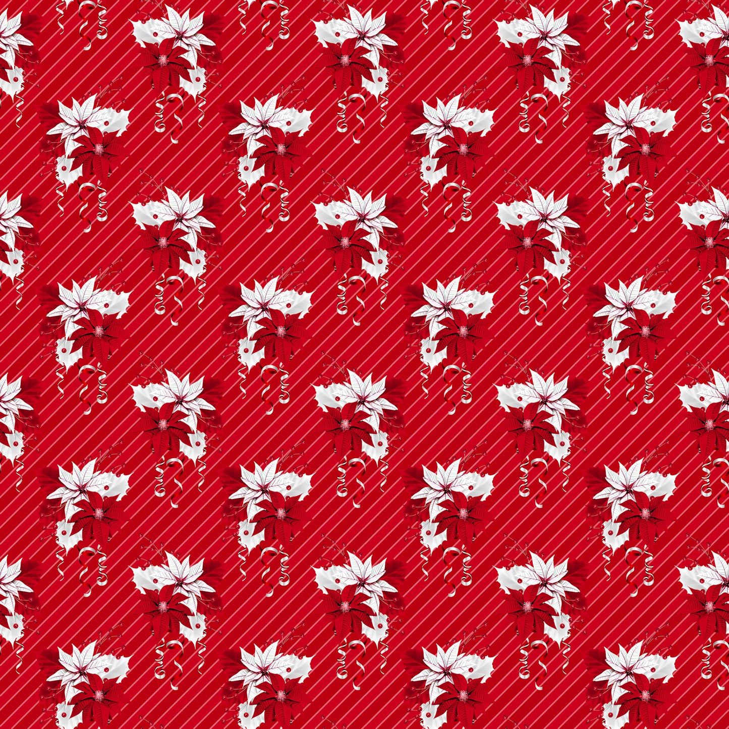 Peppermint Christmas Collection Put A Bow On It 12 x 12 Double-Sided Scrapbook Paper - 15 Pack