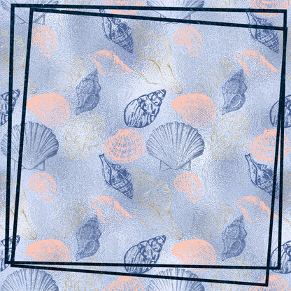 Seaside Wedding Collection Shells Aplenty 12 x 12 Double-Sided Scrapbook Paper - 15 Pack