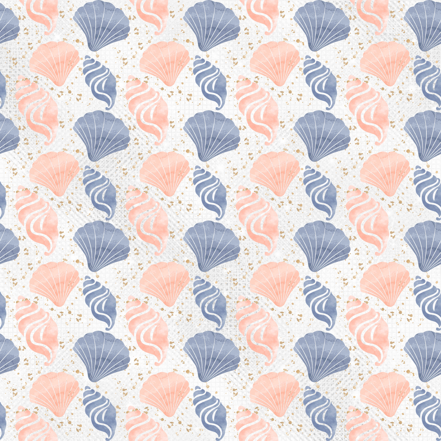 Seaside Wedding Collection Shells Aplenty 12 x 12 Double-Sided Scrapbook Paper - 15 Pack