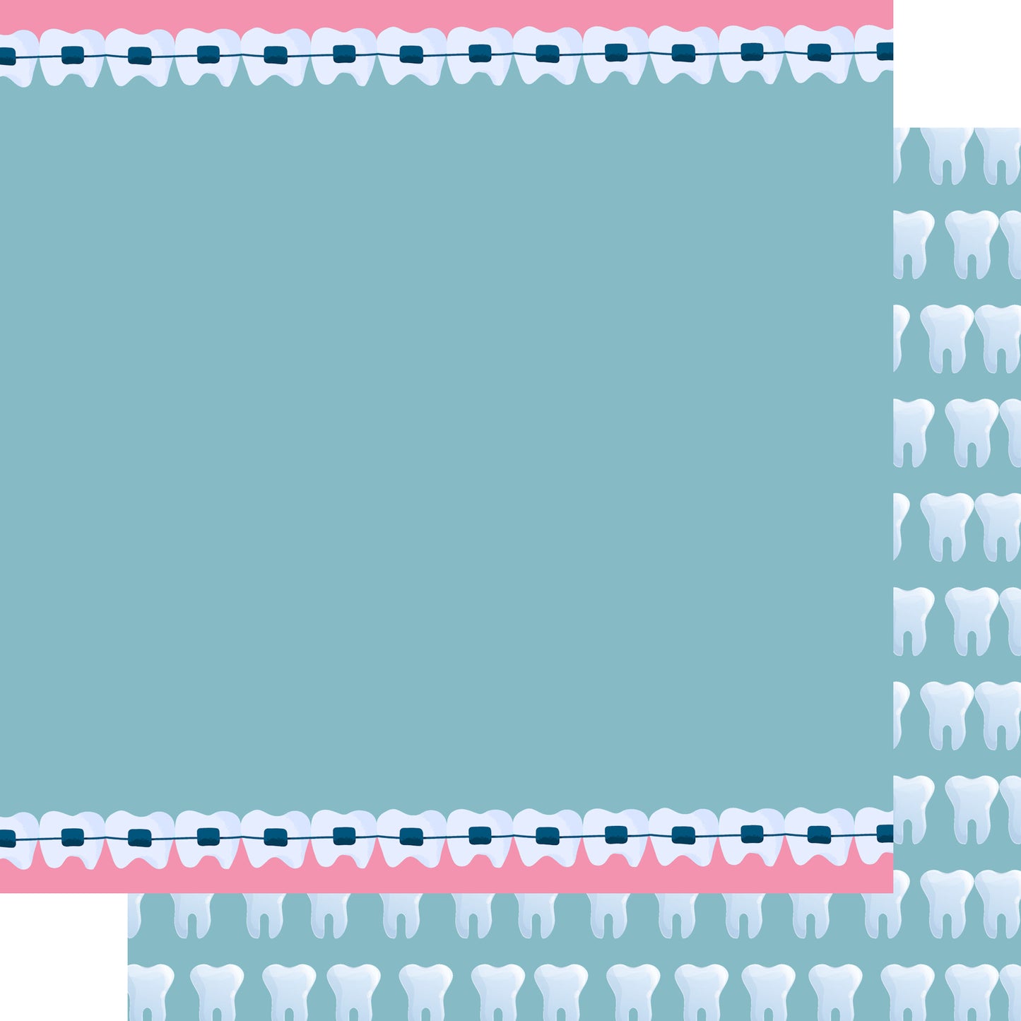 Braces 12 x 12 Double-Sided Scrapbook Paper by SSC Designs