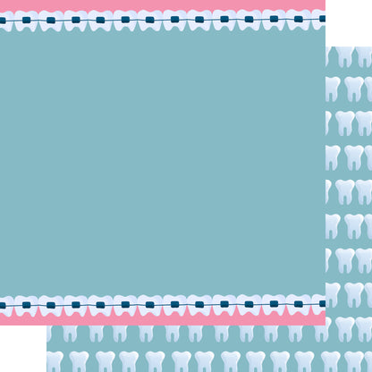 Braces 12 x 12 Double-Sided Scrapbook Paper by SSC Designs