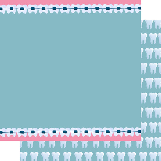 Braces 12 x 12 Double-Sided Scrapbook Paper by SSC Designs
