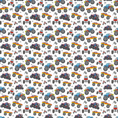 Monster Trucks 12 x 12 Double-Sided Scrapbook Paper by SSC Designs