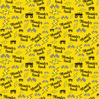 Monster Trucks 12 x 12 Double-Sided Scrapbook Paper by SSC Designs
