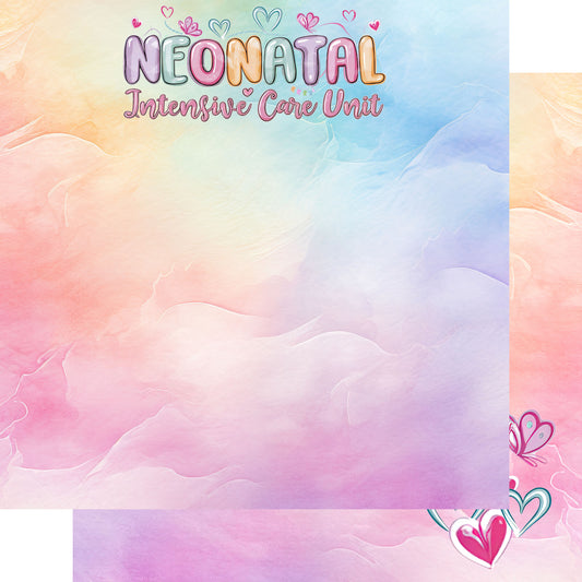 Neonatal Intensive Care Unit (NICU) 12 x 12 Double-Sided Scrapbook Paper by SSC Designs