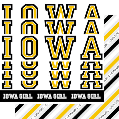 Iowa Girl  12 x 12 Double-Sided Scrapbook Paper by SSC Designs