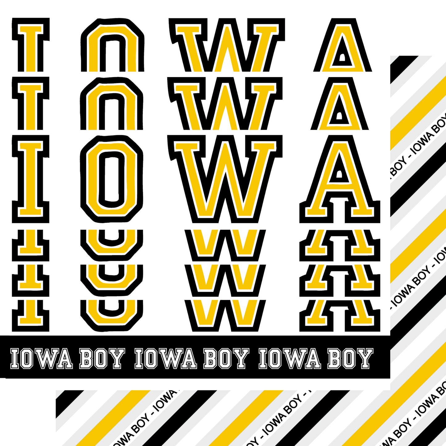 Iowa Boy 12 x 12 Double-Sided Scrapbook Paper by SSC Designs