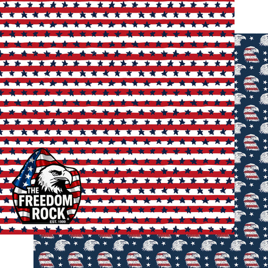 Freedom Rock 12 x 12 Double-Sided Scrapbook Paper by SSC Designs