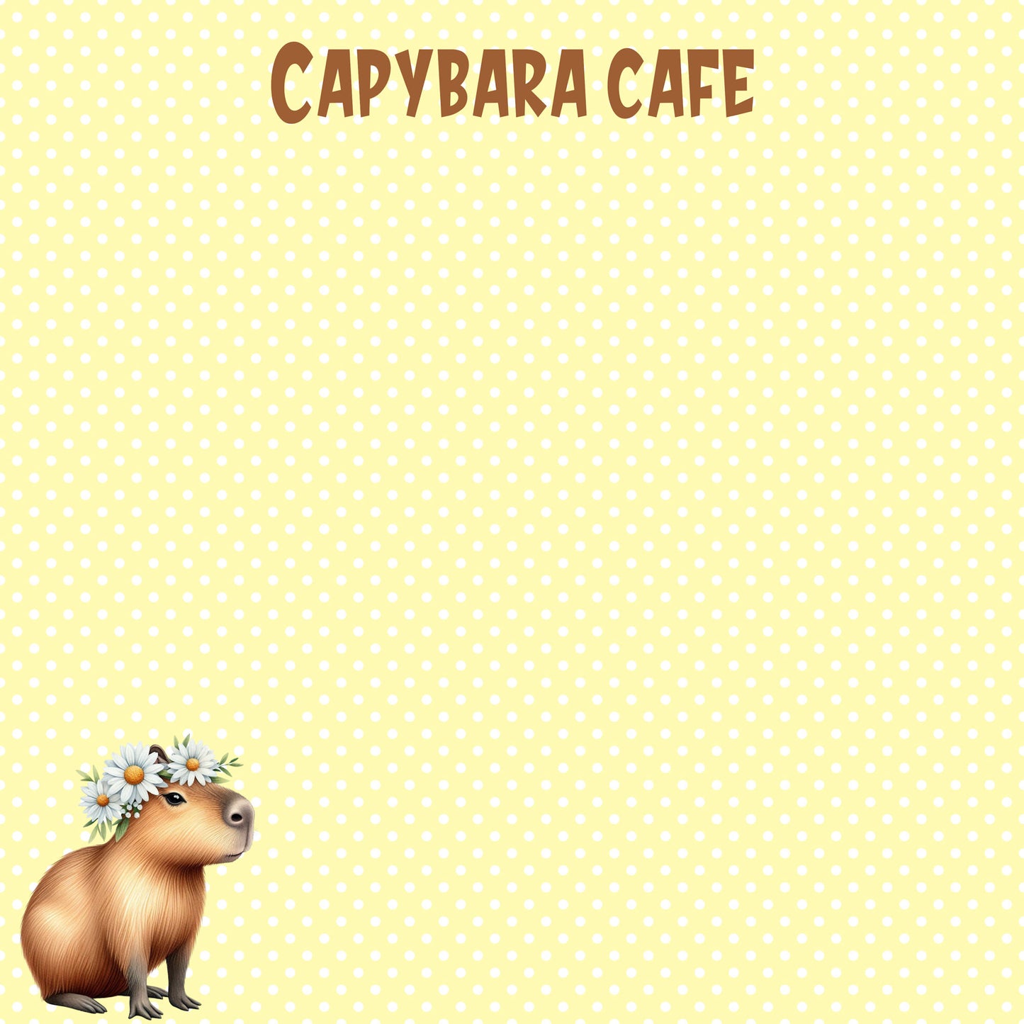 Capybara Café 12 x 12 Double-Sided Scrapbook Paper by SSC Designs
