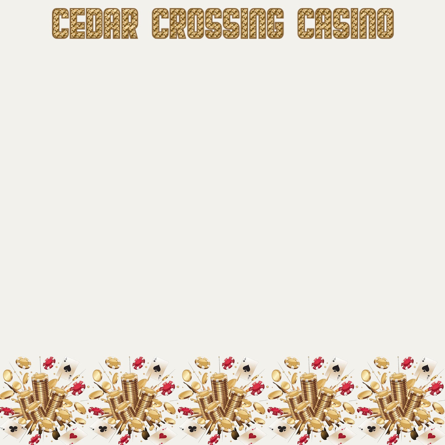 Cedar Crossing Casino 12 x 12 Double-Sided Scrapbook Paper by SSC Designs