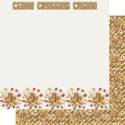 Cedar Crossing Casino 12 x 12 Double-Sided Scrapbook Paper by SSC Designs