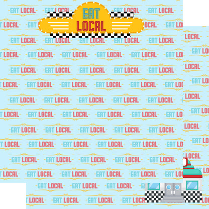 Eat Local 12 x 12 Double-Sided Scrapbook Paper by SSC Designs