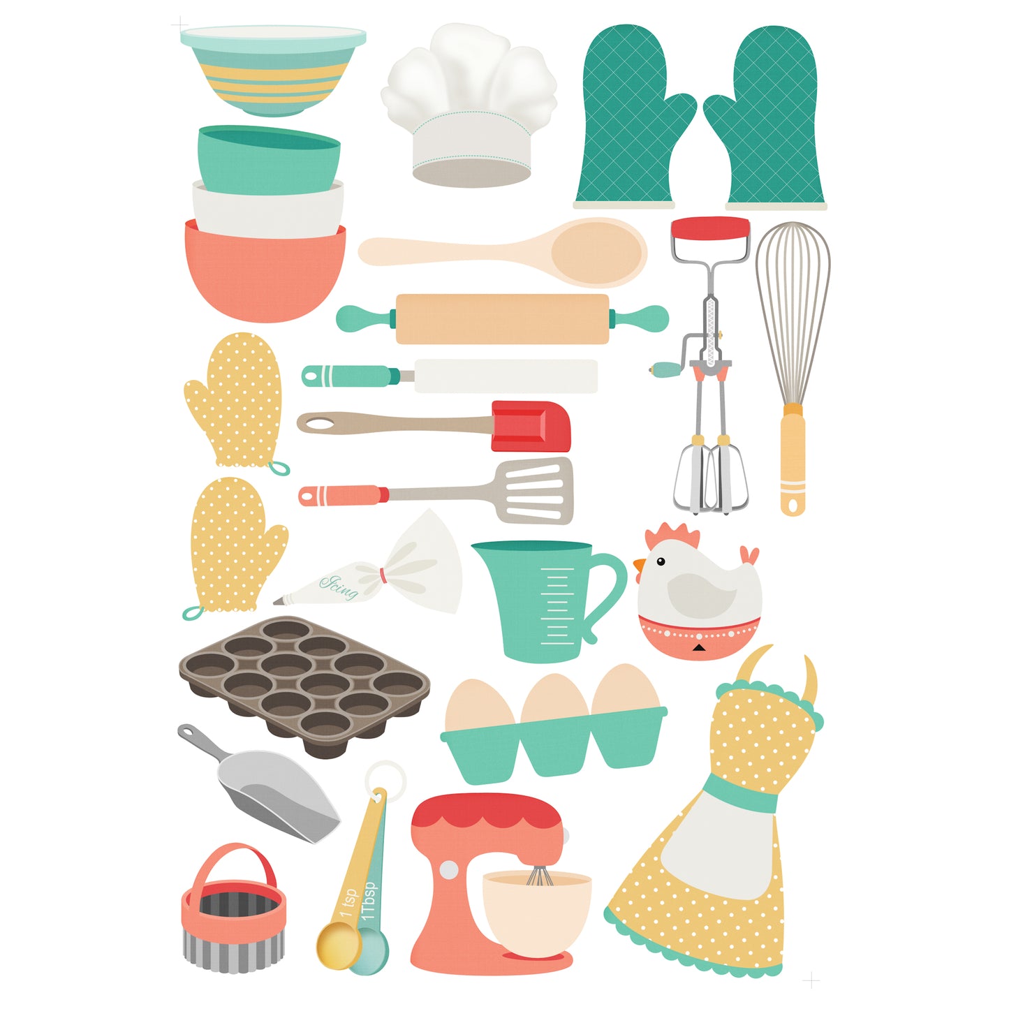 Stir It Up Collection Laser Cut Scrapbook Ephemera Embellishments by SSC Designs - 3 Packs