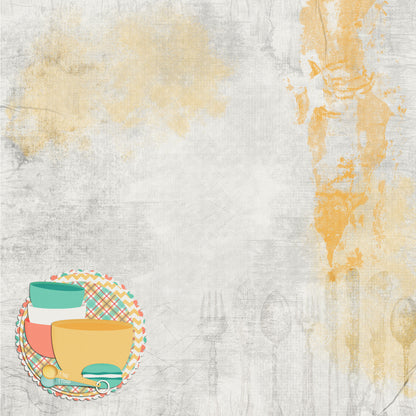 Stir It Up Collection Measure Twice 12 x 12 Double-Sided Scrapbook Paper by SSC Designs - 15 Pack