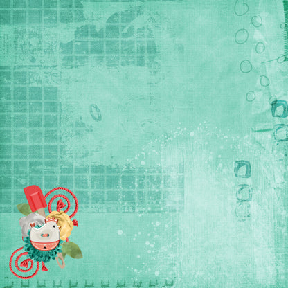 Stir It Up Collection Chicken Little 12 x 12 Double-Sided Scrapbook Paper by SSC Designs - 15 Pack