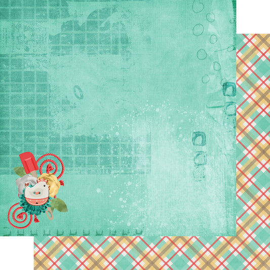 Stir It Up Collection Chicken Little 12 x 12 Double-Sided Scrapbook Paper by SSC Designs - 15 Pack