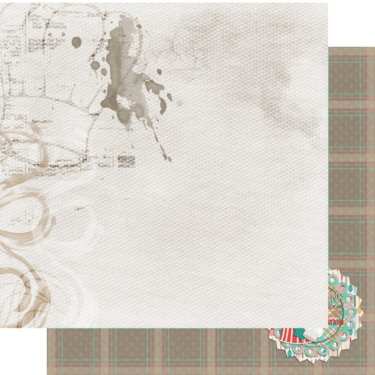 Stir It Up Collection Baking Meditation 12 x 12 Double-Sided Scrapbook Paper by SSC Designs - 15 Pack