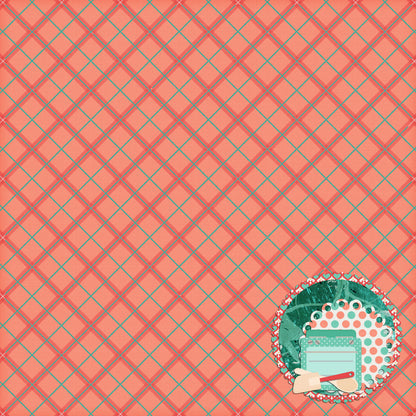 Stir It Up Collection Happiness Is Homemade 12 x 12 Double-Sided Scrapbook Paper by SSC Designs - 15 Pack
