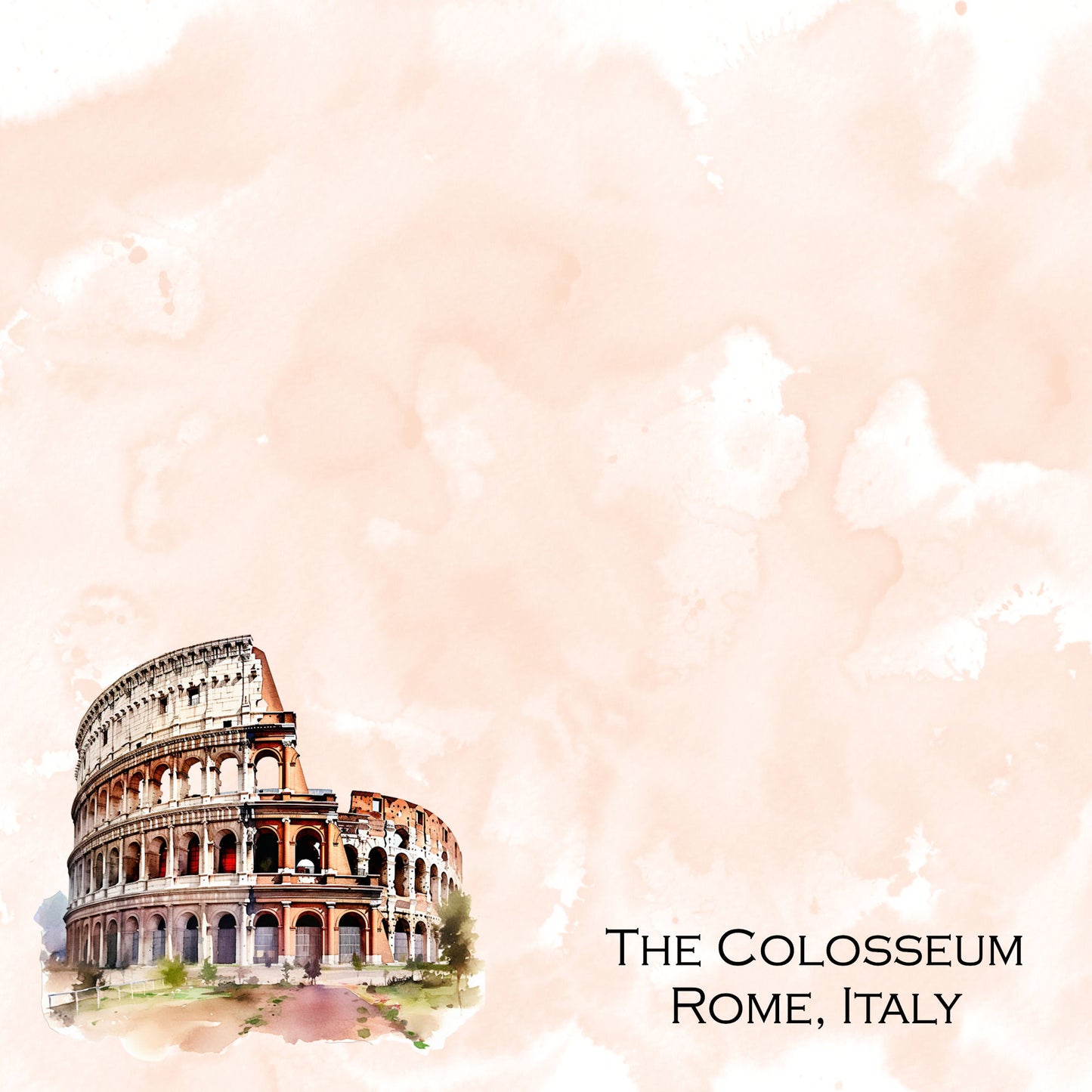 Seven Wonders Collection The Colosseum 12 x 12 Double-Sided Scrapbook Paper by SSC Designs - 15 Pack