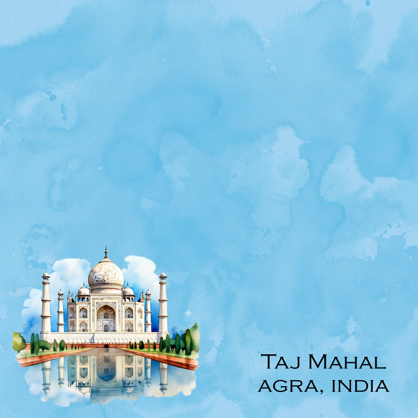 Seven Wonders Collection Taj Mahal 12 x 12 Double-Sided Scrapbook Paper by SSC Designs - 15 Pack